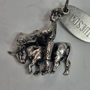 vtg sterling silver 925 matador tucson bull fighter charm for bracelet spain
